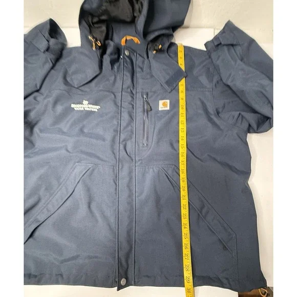 Carhartt Storm Defender Shoreline Heavyweight Jacket Navy Work Wear Size 2XL New
